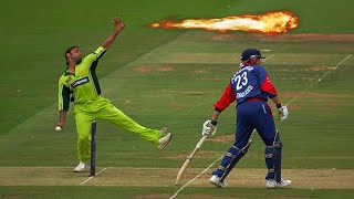 Top 7 Fastest Deliveries by Shoaib Akhtar in Cricket History Ever [upl. by Ahsehyt]