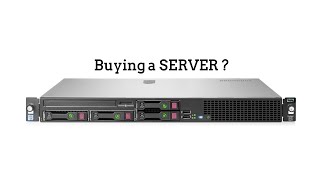 Buying a SERVER  3 things to know [upl. by Shandee]