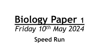 Edexcel GCSE Combined Science Biology Paper 1  Speed Run [upl. by Senilec]