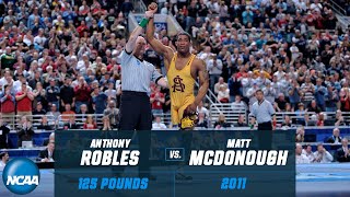 Anthony Robles vs Matt McDonough 2011 NCAA title match at 125 pounds [upl. by Aihsyak]