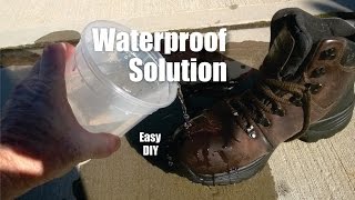 DIY easy to make waterproof solution for leather canvas and almost any material [upl. by Gemperle]