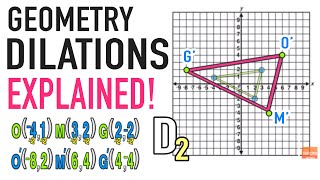 Dilations Geometry Transformations Explained [upl. by Friday28]