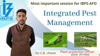 Integrated Pest Management  Important topic for IBPSAFO  AGRIMENTORS [upl. by Alie895]