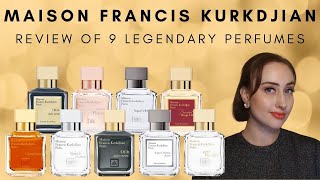 Maison Francis Kurkdjian  Reviewing 9 Incredible Perfumes  Took my breath away [upl. by Chao]