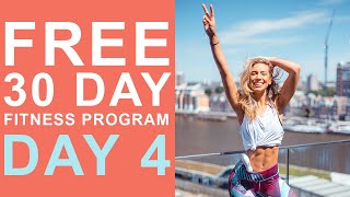 Day 4  Free 30 Day Fitness Challenge  Legs amp Glutes Sculpt with Weights [upl. by Annairba875]