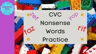 CVC Nonsense Word Practice 2 no music AcadienceDibels NWF [upl. by Neerom]