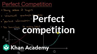 Perfect competition  Microeconomics  Khan Academy [upl. by Ahsieker790]