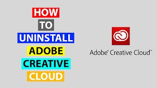 How to Uninstall Adobe Creative Cloud adobe [upl. by Ahsart]