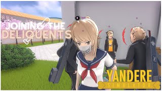 Joining the Delinquents Full Walkthrough  Yandere Simulator [upl. by Nanfa]