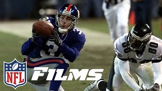 7 Jason Sehorns Cartwheel Interception  NFL Films  Top 10 Interceptions [upl. by Vahe428]