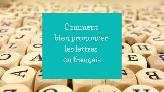 La prononciation des lettres en français [upl. by Convery]