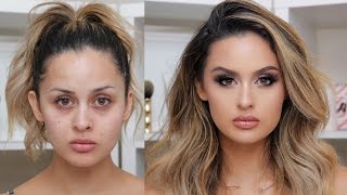 FULL COVERAGE GLAM MAKEUP TUTORIAL [upl. by Fulmis865]