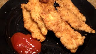 How To Make Crispy Chicken Fingers Homemade Chicken Tenders Recipe [upl. by Gloria113]