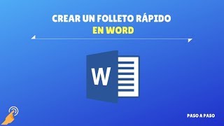 Crear un folleto rápido en Word [upl. by Orgel]