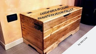 Realizzazione cassapanca pallet Pt 1 [upl. by Ahtebat994]