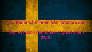 Sweden National anthem English lyrics [upl. by Sremmus]