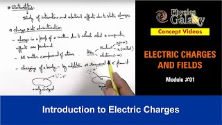 Class 12 Physics  Electrostatics  1 Electric Field amp Charges  For JEE amp NEET [upl. by Rrats]