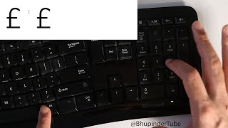 How to access pound sign £ on US keyboard [upl. by Patsis]