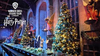 The Great Hall Christmas Walkthrough At The Hogwarts In The Snow Event Nov 2021 4K [upl. by Adao]