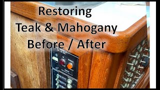 Restoring Mahogany amp Teak Boat Wood [upl. by Brenna]