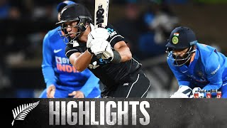 Record Breaking Chase  FULL HIGHLIGHTS  BLACKCAPS v India  1st ODI 2020 [upl. by Aicilehp]