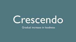 MusicWords  What is Crescendo [upl. by Skutchan264]