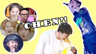 Everyone being shocked at Chens vocals for 10 minutes straight [upl. by Hembree]