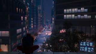 SpiderMan  City Night Ambiance cars city sounds sirens wind [upl. by Giglio]