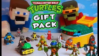 NINJA TURTLES Imaginext Part Wagon Playset Gift Pack Unboxing [upl. by Erehpotsirhc]