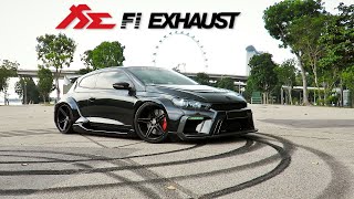 Aspec Volkswagen Scirocco R w Fi Exhaust  Sounds amp Onboard Ride [upl. by Bully787]