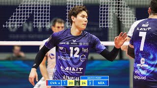 Ran Takahashi DESTROYED Lube in Italian Volleyball League 2024 [upl. by Sergei]