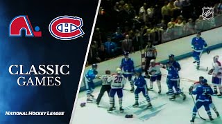 NHL Classic Games 1984 Battle of Quebec  Canadiens defeat Nordiques [upl. by Karen]