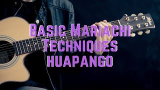 Basic Mariachi Techniques Huapango rhythm for the guitar [upl. by Kamin]