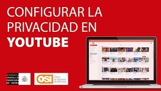 Configurar la privacidad en YOUTUBE [upl. by Bittencourt]