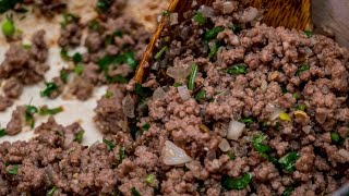 The Tastiest Samosa Minced meat Filling [upl. by Artemahs747]