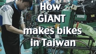 Sneak peek GIANT bike factory Taiwan production line 捷安特 巨大 [upl. by Ylurt]