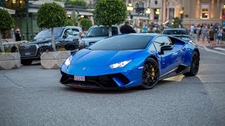 Lamborghini Huracan Performante  Accelerations amp Driving in Monaco [upl. by Doykos]