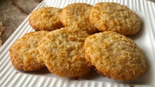 Coconut cookies recipe without oven [upl. by Einnok768]