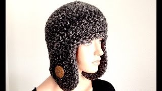 Tutorial How to Crochet an Earflap Winter Beanie [upl. by Belak]