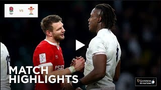 Extended Highlights England v Wales  Guinness Six Nations [upl. by Atteval304]