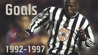 Faustino Asprilla ► ● 19921997 goals and skills  NEW CASTLE UNITED [upl. by Inga]