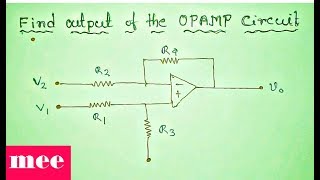 Find output of the OPAMP circuit [upl. by Ayeka]