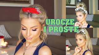 5 prostych FRYZUR z chustkąz bandaną  Hair Tutorial [upl. by Arymahs]