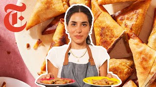 The Best Crispy Samosas  Zainab Shah  NYT Cooking [upl. by Airretal]