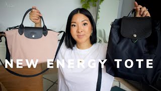 LONGCHAMP UNBOXING  NEW ENERGY TOTE amp BACKPACK [upl. by Jemine934]