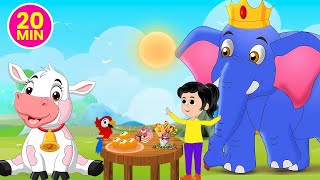 Hathi Raja Kahan Chale  Hindi Nursery Rhymes  हाथी राजा कहाँ चले  Pingoo TV [upl. by Kristian401]