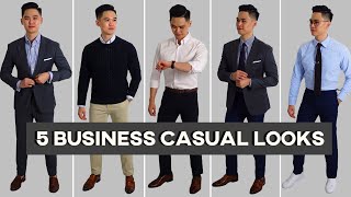 What Is Business Casual  5 Minimal Business Casual Outfit Ideas [upl. by Ginnie]