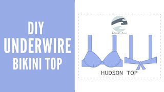 DIY Underwire Bikini Top  Hudson Top  Edgewater Avenue [upl. by Nicolas]