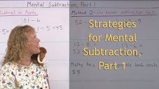 Strategies for mental subtraction part 1 grades 23 [upl. by Parthinia663]