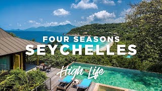 A LUXURY RESORT IN PARADISE  Four Seasons Seychelles  High Life [upl. by Anafetse]